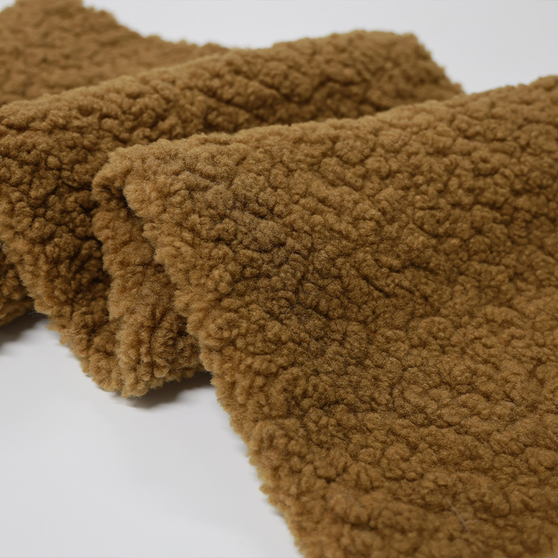 Yellow brown alpaca wool