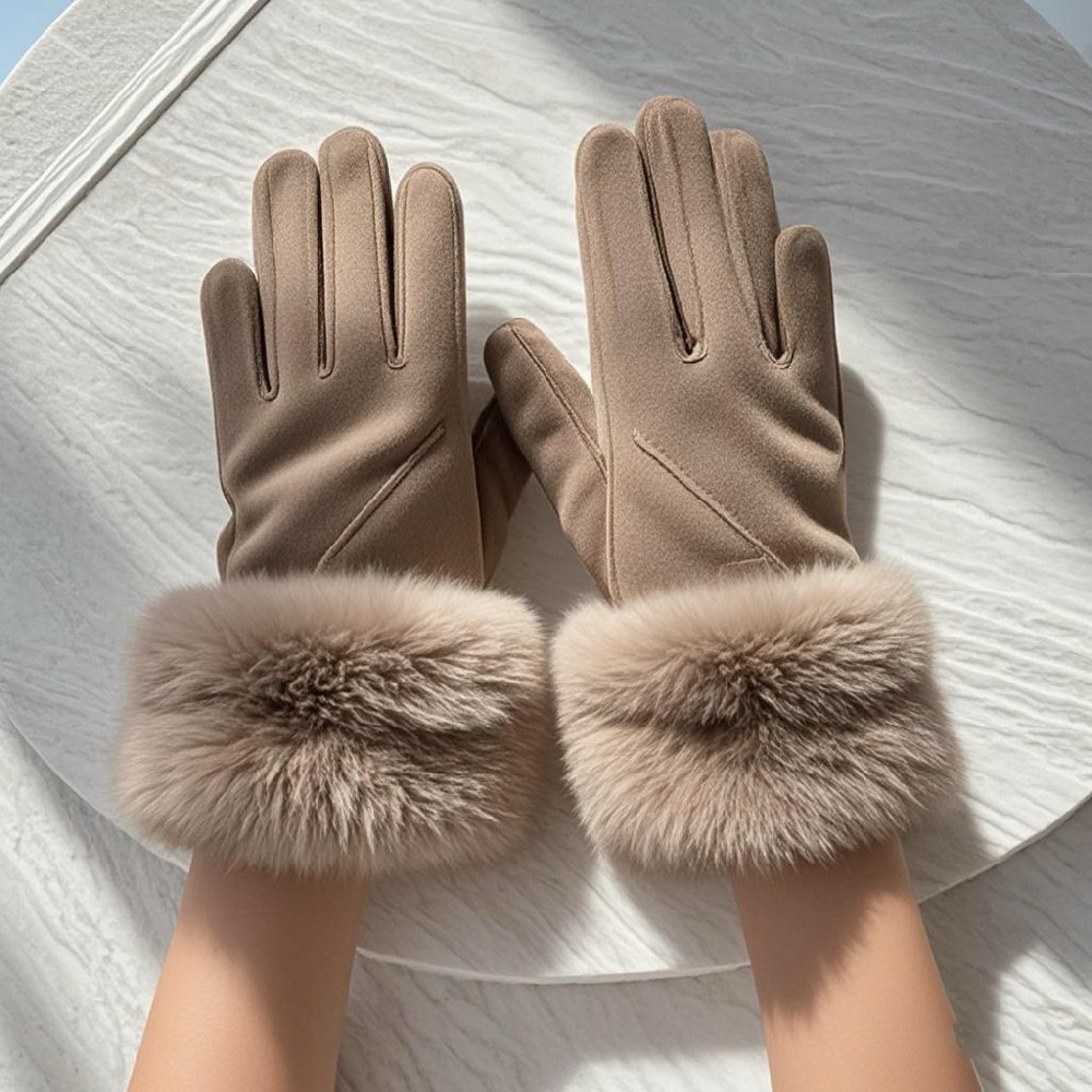 Plush gloves
