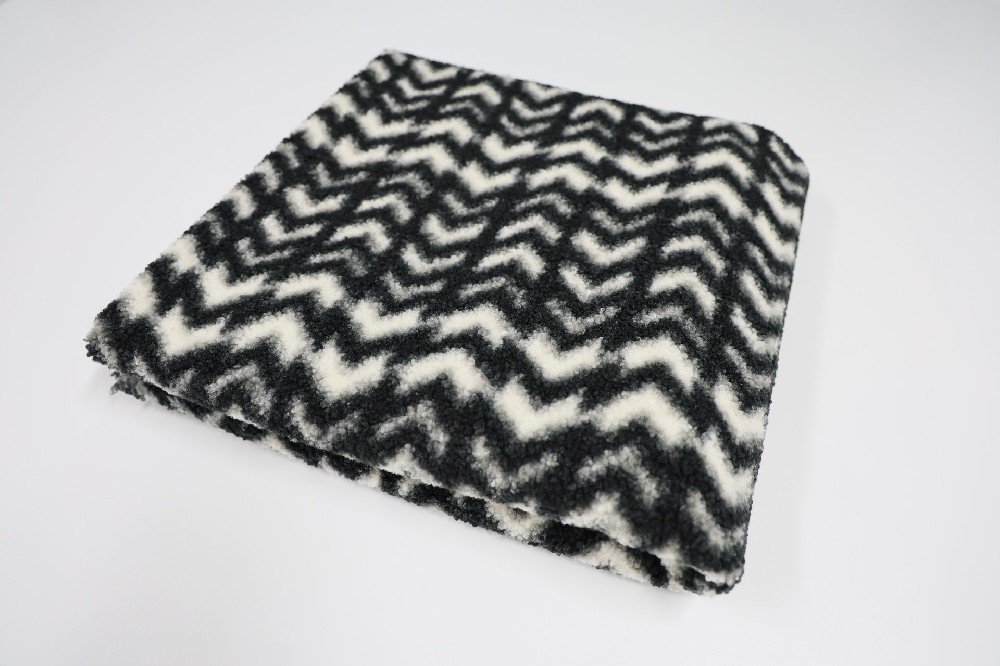faux fur wavy grain velvet