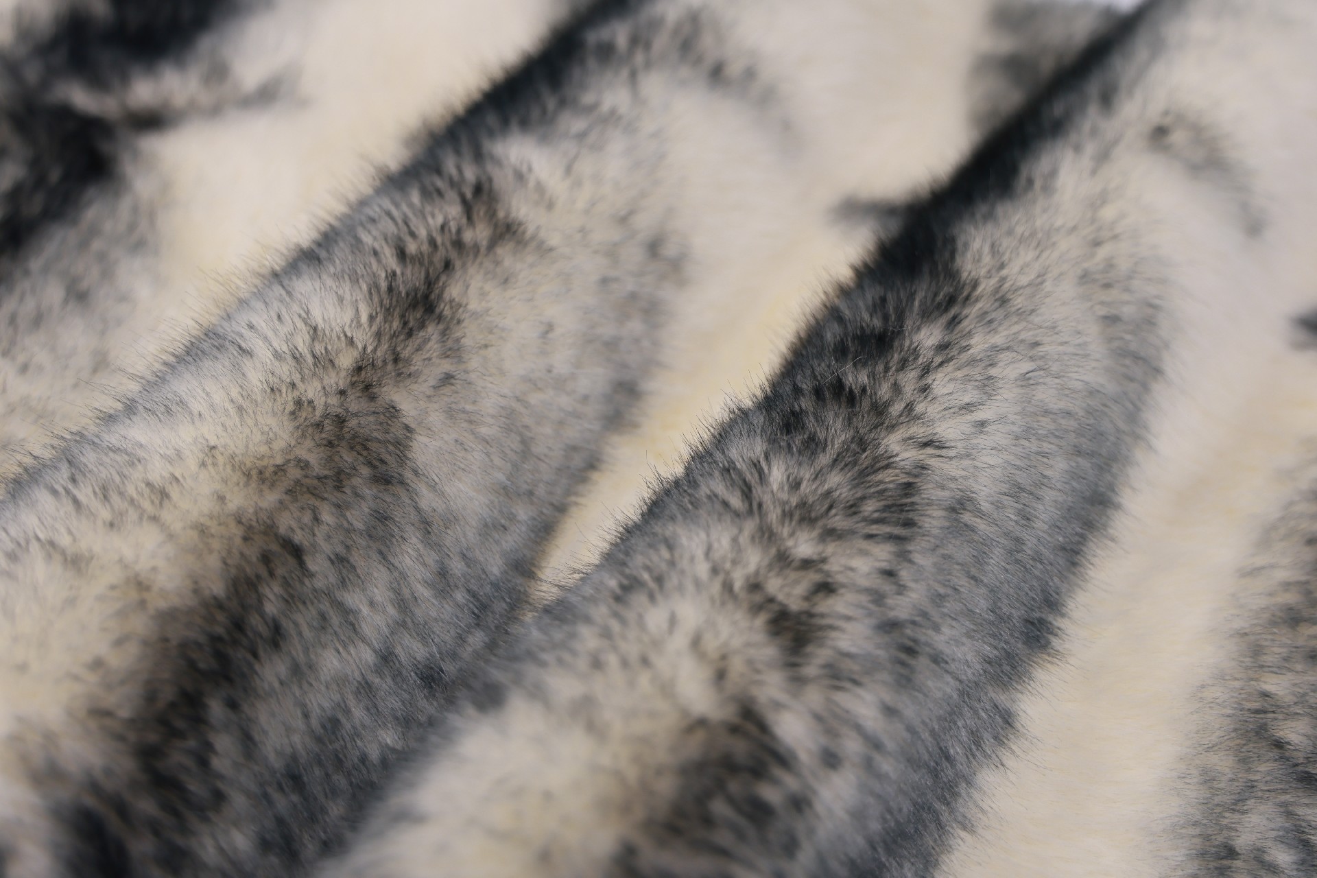 Apricot Printed Fox Faux Fur