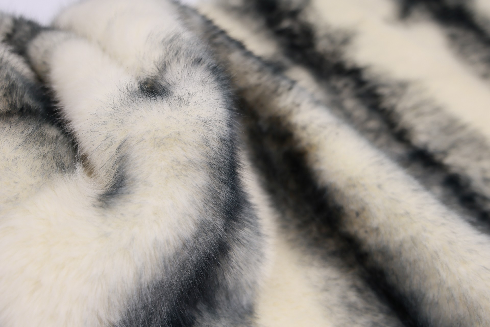 Apricot Printed Fox Faux Fur