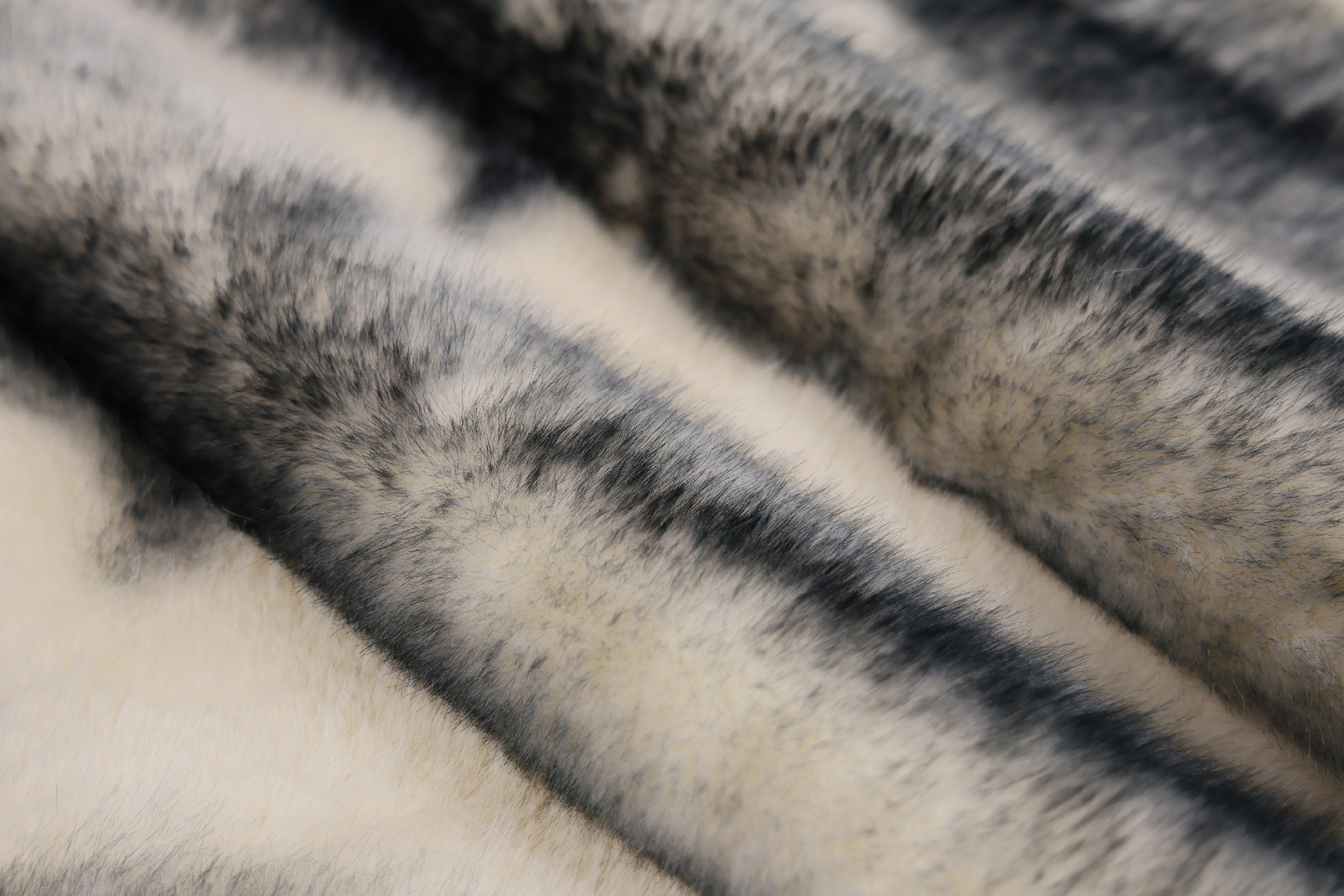 Apricot Printed Fox Faux Fur