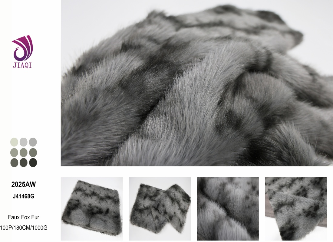 Premium grey dragon print faux fur fabric.jpg