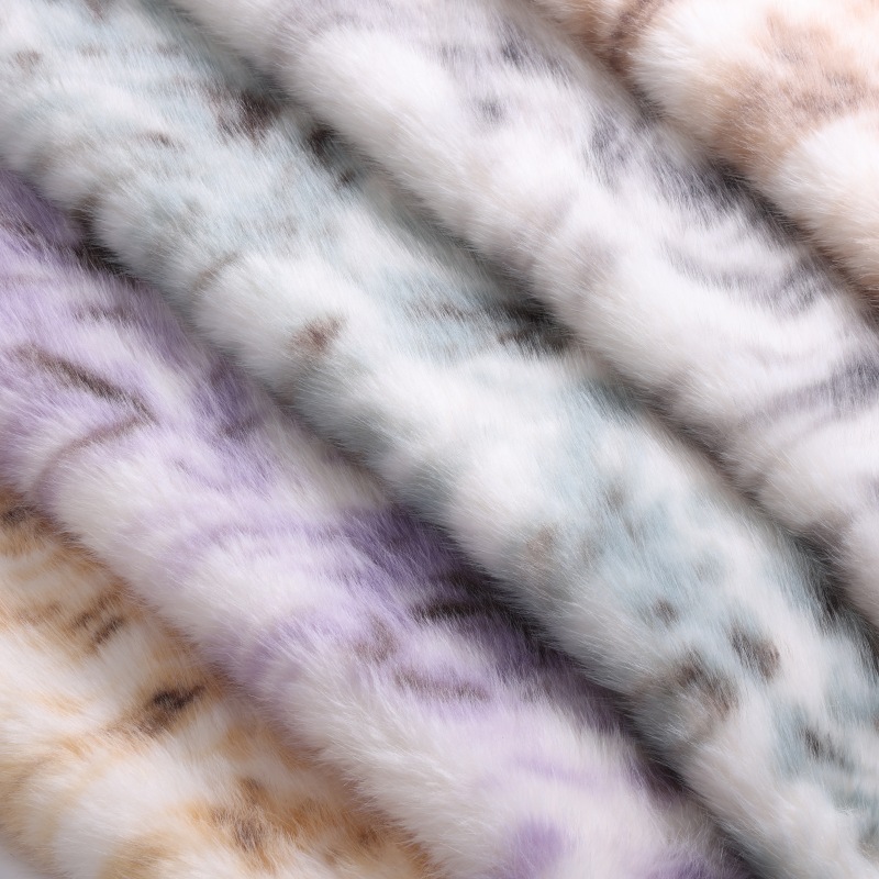 Fox-Patterned Imitation Fox Fur Fabric - OEKO-TEX Certified Faux Fur