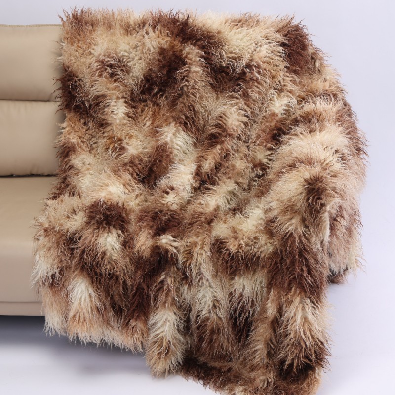 Mizutan Wool Long-Pile Blanket - OEKO-TEX Certified Eco-Friendly Warm Blanket